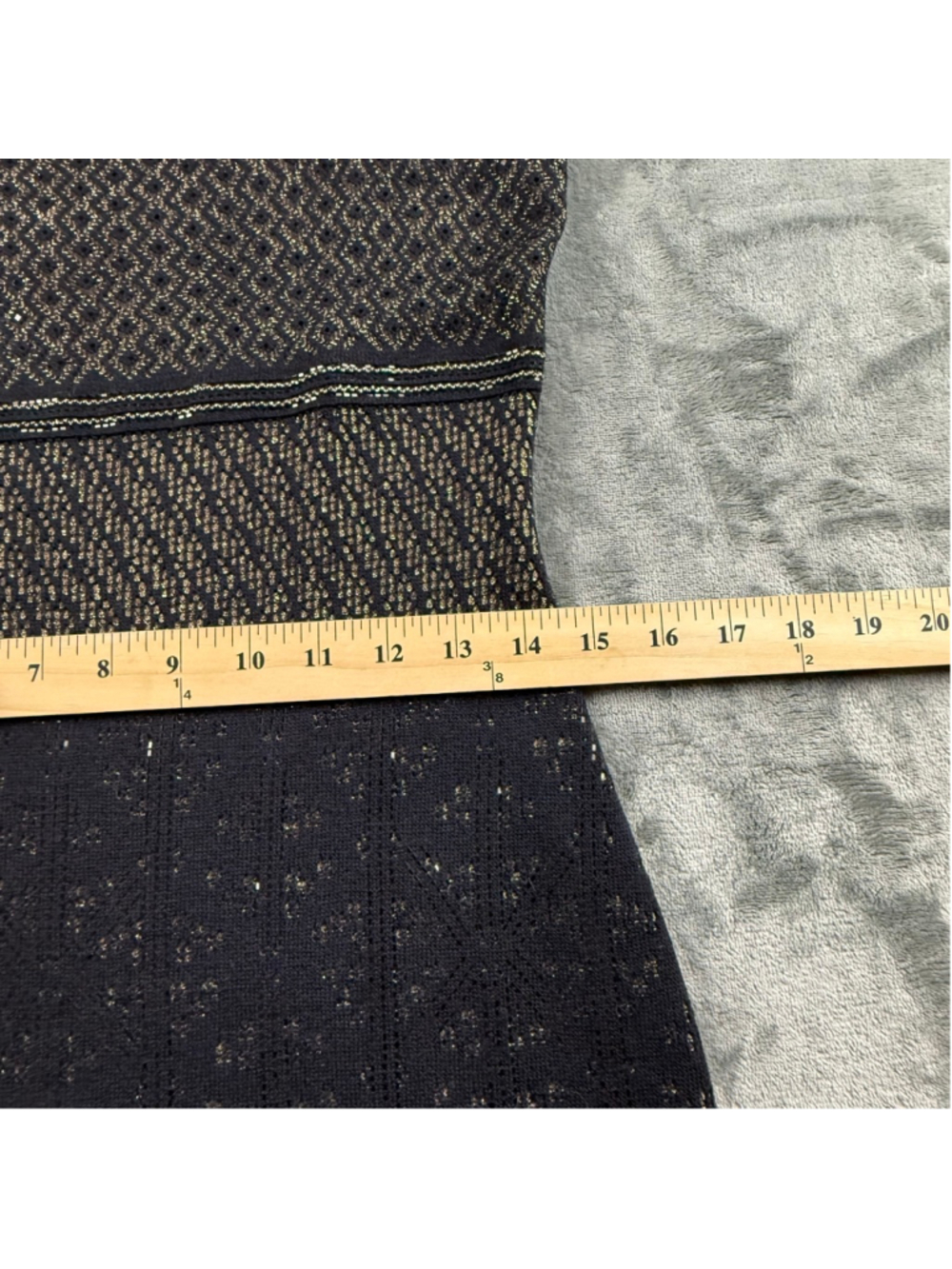 St John Evening Dress 4 Quiet Luxury Metallic Knit Old Money Glam Black Gold - Picture 11 of 16